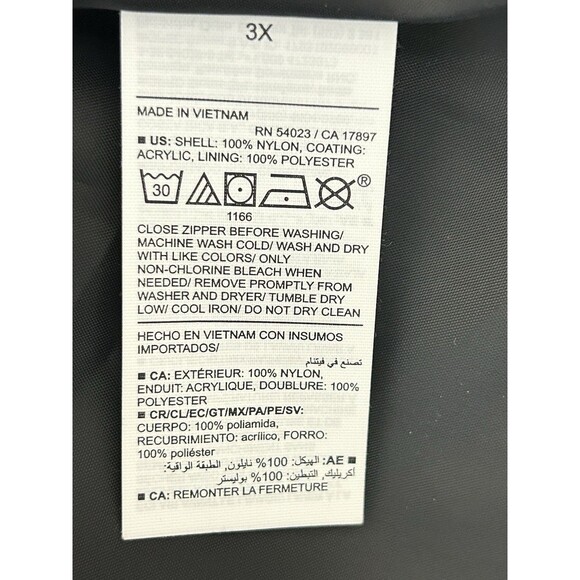 Old Navy Active Unisex 3X Black Hooded Windbreaker NWT - Picture 6 of 10